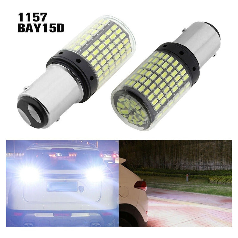 X2 Ampolleta Destellante Blanca Luz Led Estrobo Canbus /ryc
