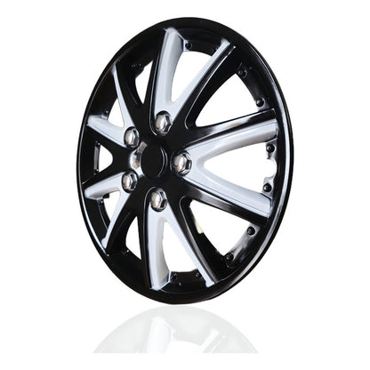 Set Tapa Rueda Aro 13 Serie Tuning Racing Color Negro-gris