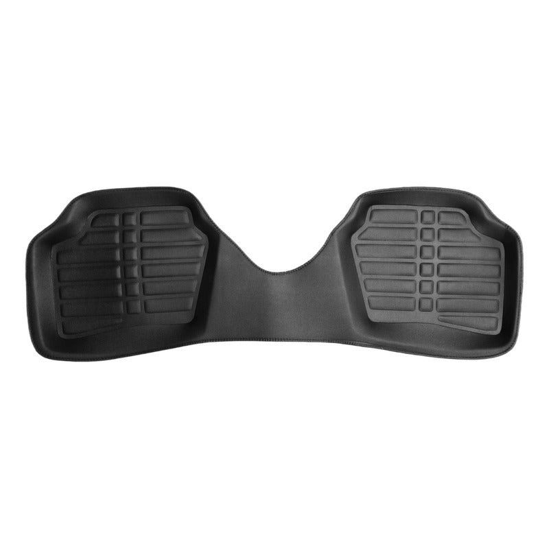 Alfombra Piso Tipo Bandeja Auto 3 Pieza Camello Impermeable Negro