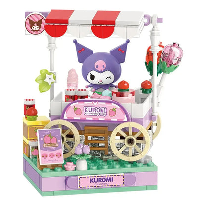 Set Bloques De Construcción Keeppley Hello Kitty Y Amigos 167 Kuromi Satrawberry Store 20751