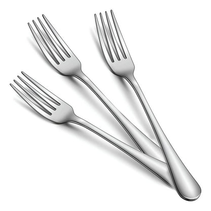 X3 Tenedor De Fruta Acero Inoxidable Tenedor Elegante 17.5cm