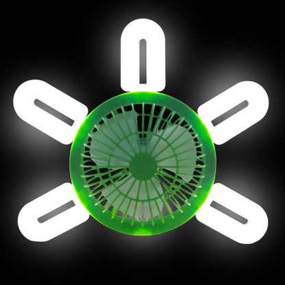 Ventilador De Techo + Ampolleta 6 Aspas E27 + Control Remoto