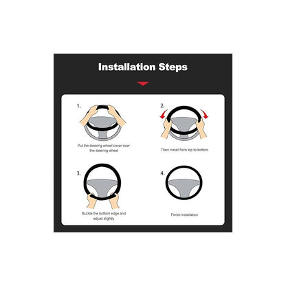 Funda Cubre Volante Eco Cuero Deportivo Fibra Antideslizante