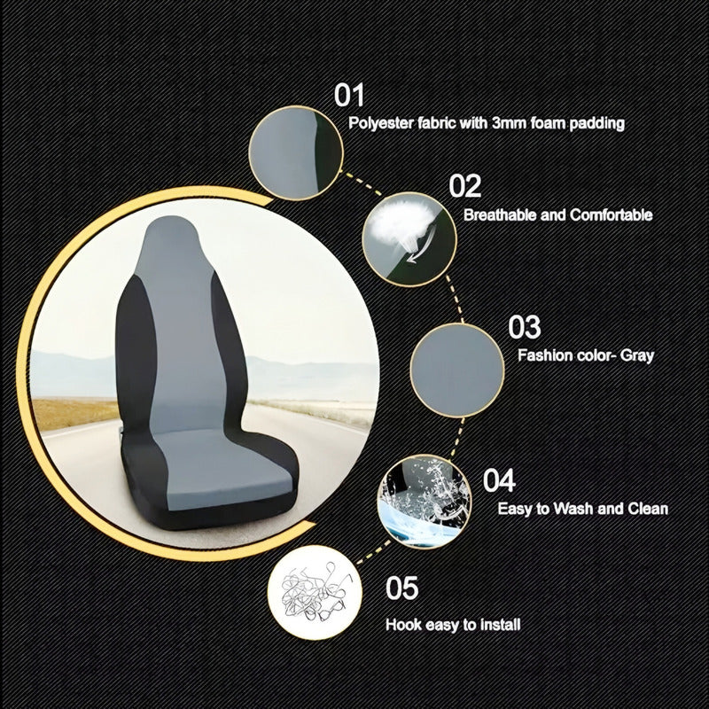 X1 Funda Cubre Asiento Delantero Individual Fund Butaca 1pc