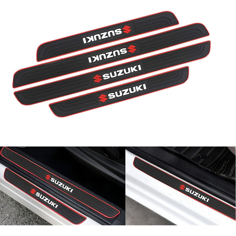 X4 Pisadera De Goma Adhesiva Sticker Cubre Socalo Protección