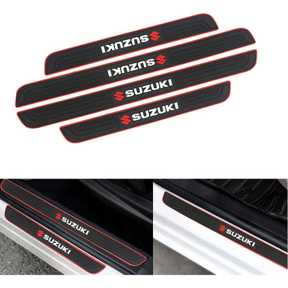 X4 Pisadera De Goma Adhesiva Sticker Cubre Socalo Protección