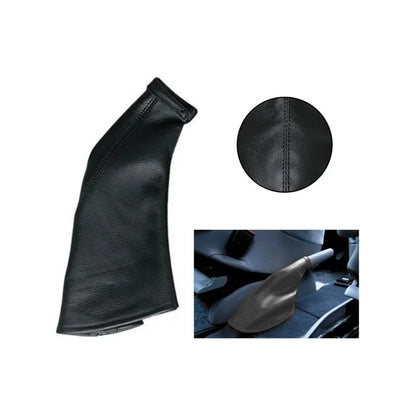 Funda Freno De Mano Ecocuero Negra 50cm Fuelle Cubre Freno