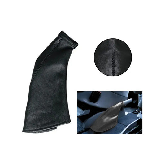 Funda Freno De Mano Ecocuero Negra 50cm Fuelle Cubre Freno