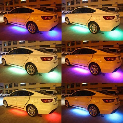 Kit De Luces De Chasis Exterior Rgb Tuning Luz Piso + Contro