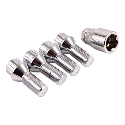 Set X4 Pernos D Seguridad Para Llantas + Llave M12x1.25 /r&c