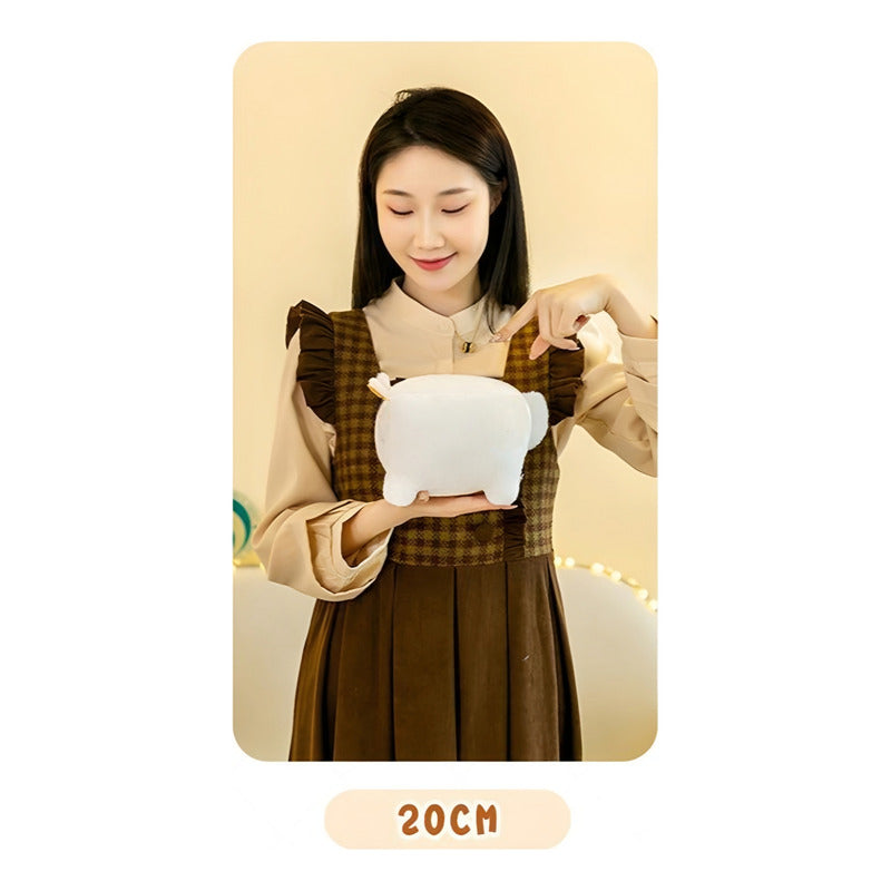 Peluche Cojín Suave De Felpa Gato Cuadrado Kawaii 20cm R&c