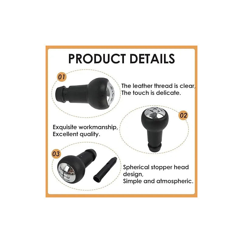 Pomo Palanca De Cambio 5v Compatible Peugeot Y Citroen Negro 54716