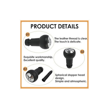 Pomo Palanca De Cambio 5v Compatible Peugeot Y Citroen Negro 54716