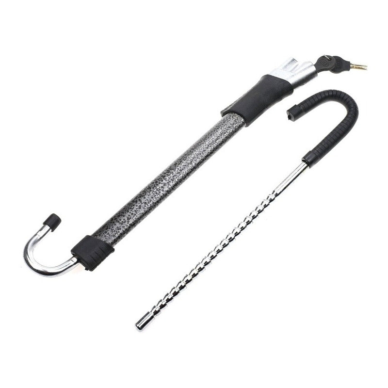 Traba Volante Y Pedal Antirrobo + Llave Cq-legend 6084 Metal