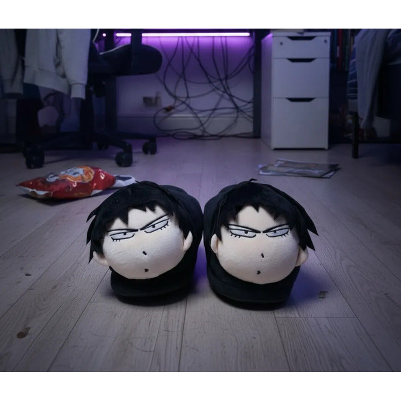 Pantuflas Acolchada Abierta Anime Kaede Rukawa Talla 36-41 Negro Kaede Rukawa Único
