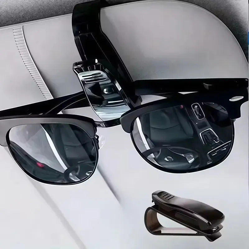 Soporte Para Lentes Pinza Porta Gafas Para Auto Al Tapasol Pinzas Para Lentes Negro