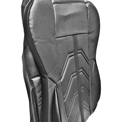 Juego Funda Cubreasiento 100% Eco Cuero Acolchado Y Bolsillo