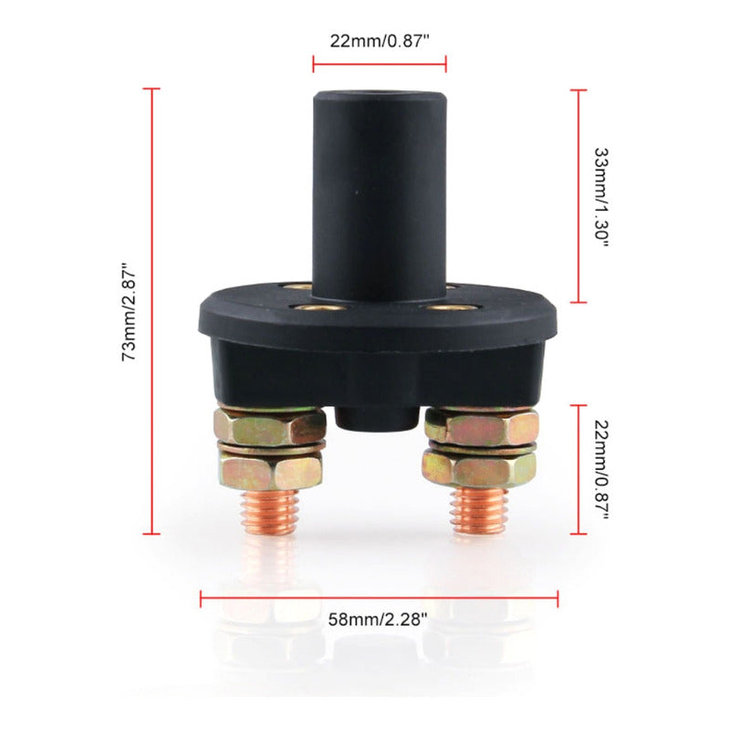 Interruptor Desconexion Apagado Batería Cortacorriente 6-24v