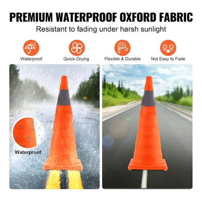 Cono De Emergencia Retractil Reflectante 1 Cinta 65cm Portát Naranja 65cm 422204