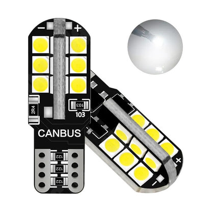 X2 Ampolleta Led T10 W5w 24 Led Cola D Pescado 12v Canbu R&c