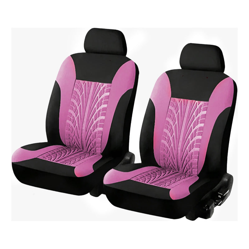 Funda Cubre Asiento Auto Rosado Universal 9pieza Rosa Diseño