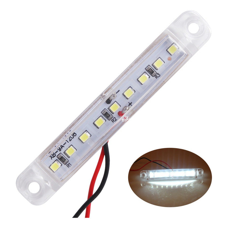 X4 Luz Led De Trocha Lateral Posición Bivoltaje 12-24v 9led