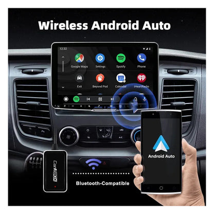 Adaptador Inalámbrico Androidauto Carplay Cn Cable A Inalamb Negro 25201