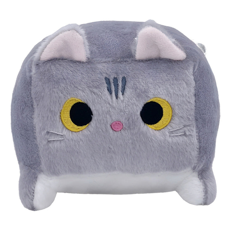 Peluche Cojin D Gato Kawaii Felpa Super Suave Cubo Cute /r&c