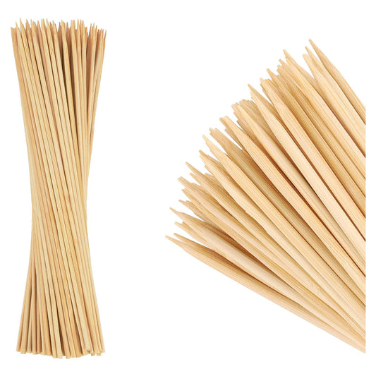 Pack 45 Palos De Anticuchos 30cm 4mm Brochetas Papa Tornado