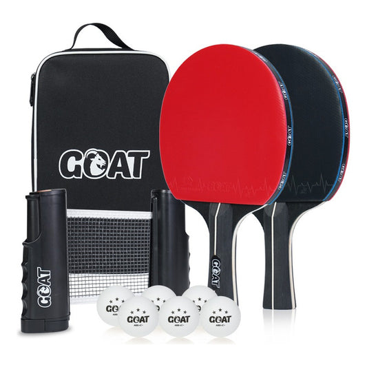 Kit Ping Pong 2 Paletas + 6pelotas + Red + Estuche Goat /r&c