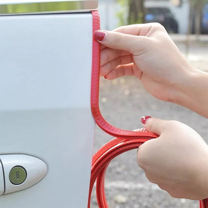 Moldura De Auto Sello Presión Protectora Puertas Capot 10mt Rojo 10mt