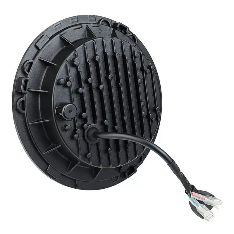 X2 Foco Jeep 7 Pulgadas Ojo De Angel Bicolor Lateral Led R&c