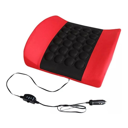 Cojín Lumbar Masajeador Respaldo Ergonómico Almohada Espalda