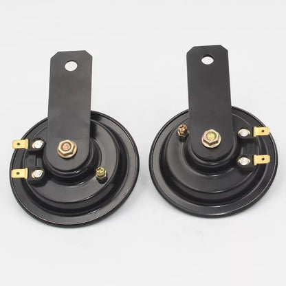 X2 Bocina Plato Eléctrica 12v Auto Moto Scooter Universa/r&c