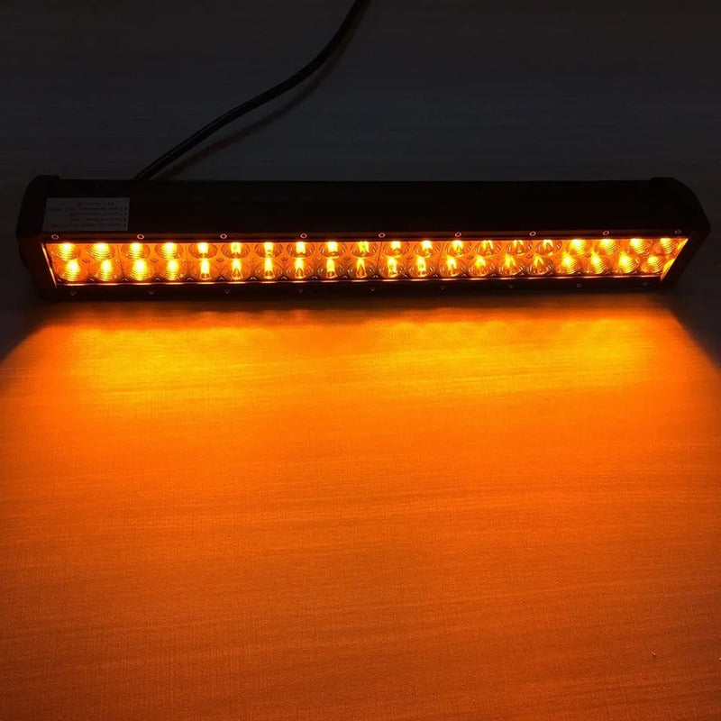 Barra Neblinero Led Bicolor Blanco-ambar Destellante 120w