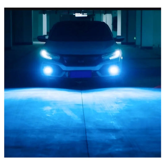X2 Ampolleta Luz Led Auto 12v Colores 100w 12000lm Neblinero Azul H8/h9/h11/h16