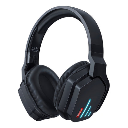 Audifonos Diadema Gamer Onikuma B60 Negros Bluetooth Luz Led Negro