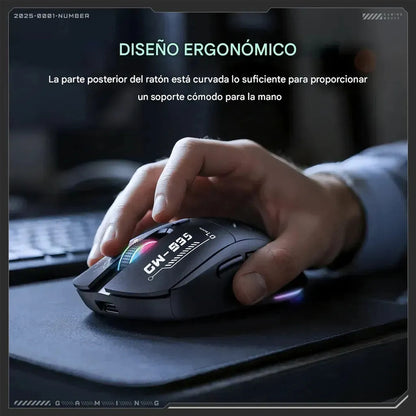 Mouse Inalámbrico Onikuma Cw935 Bluetooth Mouse Gamer Cw935 Black