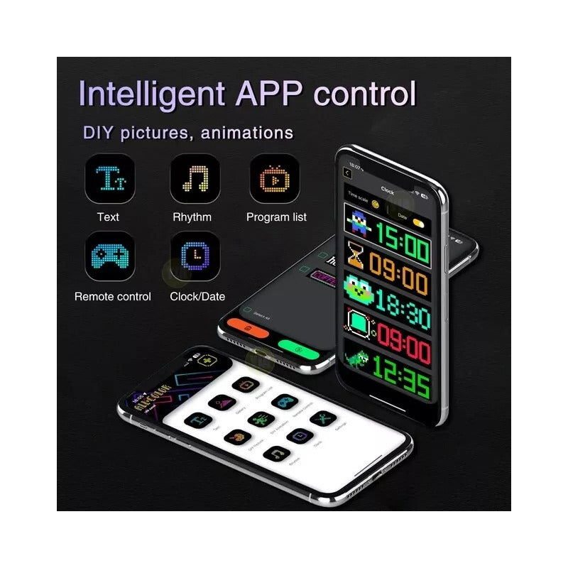 Letrero Luminoso Led Flexible Rgb App +control Usb Auto Casa