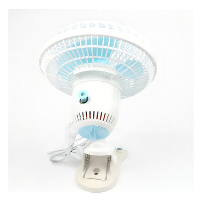Mini Ventilador C/ Clip Breeze Fan 180mm Eléctrico Giratorio Cantidad De Aspas 3 Color De La Estructura Blanco Color De Las Aspas Turquesa Diámetro 18 Cm Frecuencia 50 Material De Las Aspas Plástico