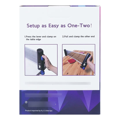 Malla De Tenis De Mesa Retractil Goat Red Ping Pong Portatil Color Negro Azul