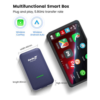Carlinkit Adaptador Inalámbrico Android Carplay Sin Cables