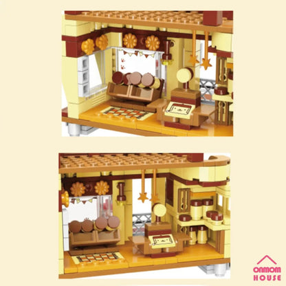 Set Bloque De Construcción Keepplay Sanrio 366 Pieza Kawaii 366 Pompompurin Pudding Shop
