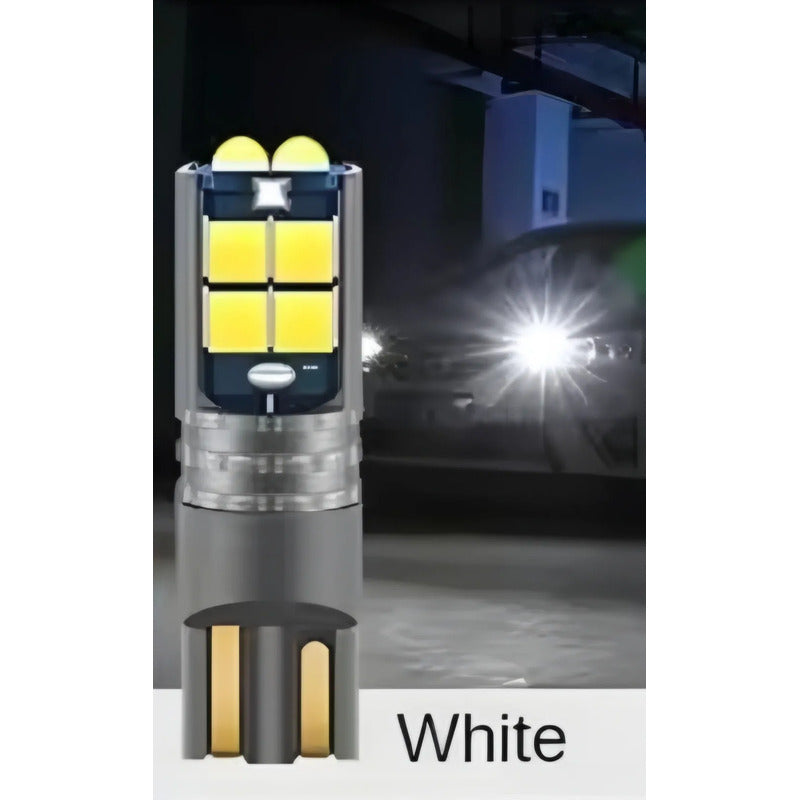X2 Ampolleta T10 Cola Pescado 10 Led W5w 12/24v Auto 25182