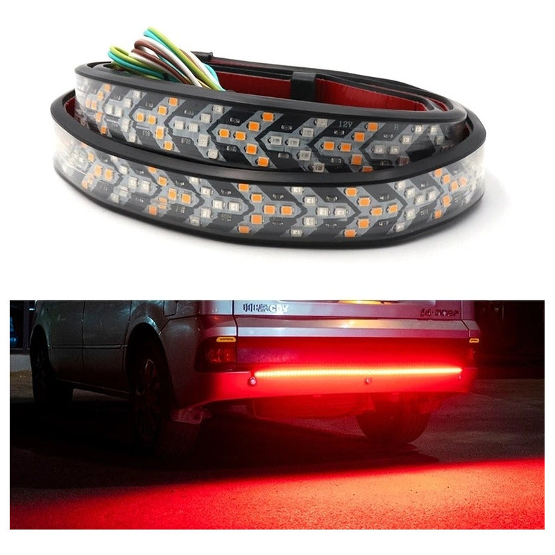 Tercera Luz De Freno De Camioneta + Secuencial Tira Led 1.20