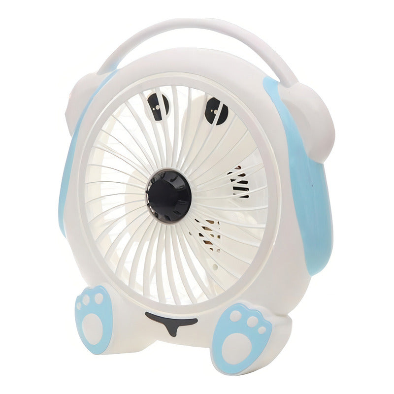 Mini Ventilador D/escritorio Divertido Diseño Perrito 189yyq Cantidad De Aspas 3 Color De La Estructura Blanco Color De Las Aspas Blanco Diámetro 28 Cm Material De Las Aspas Plástico