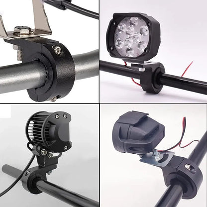 X2 Soporte De Neblinero Barra Led Abrazadera Para Auto Moto