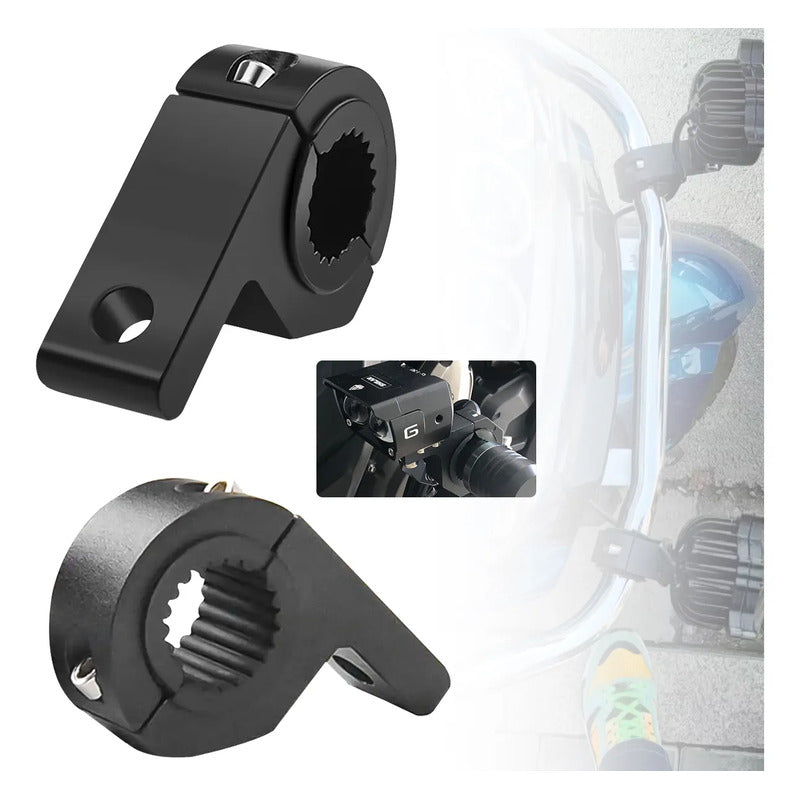 X2 Soporte De Neblinero Barra Led Abrazadera Para Auto Moto