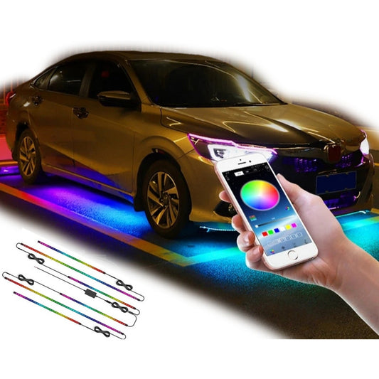 Kit Luces De Chasis Bluetooth Exterior Rgb Tuning Luz Piso