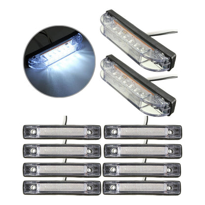 X10 Luz De Trocha Slim 6led Luz Lateral 12v Advertencia /r&c